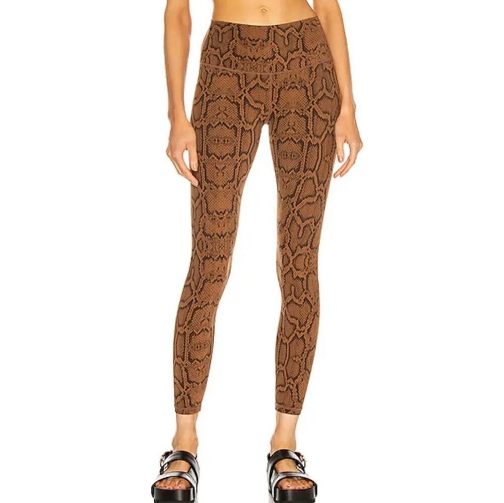 Varley Luna 25 Leggings Burnt Snake Print – Size S – NWOT